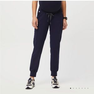 Figs- small maternity joggers. Navy